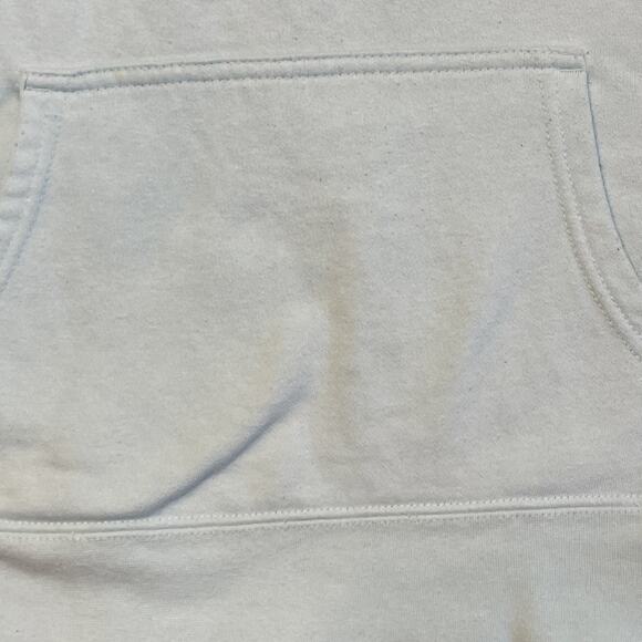 The North Face Hoodie Womens Small Light Blue Teal Spellout Sweatshirt Pullover - Picture 6 of 16